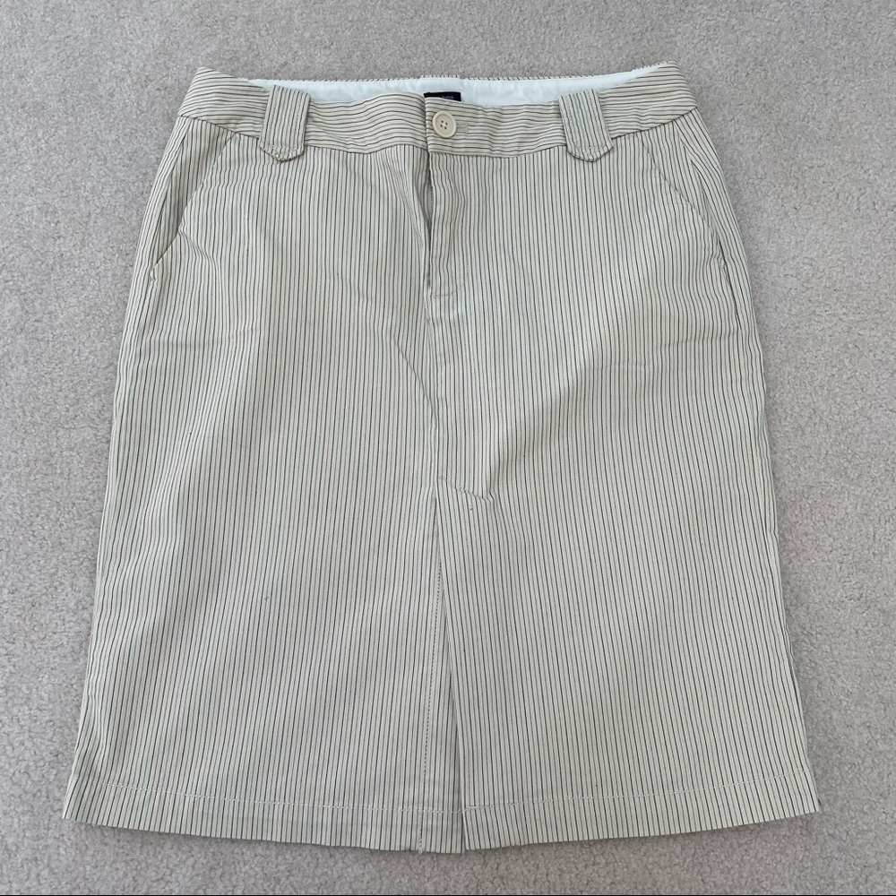 GAP Vintage Stretch Pencil Skirt with Front Slit and Pockets - 8